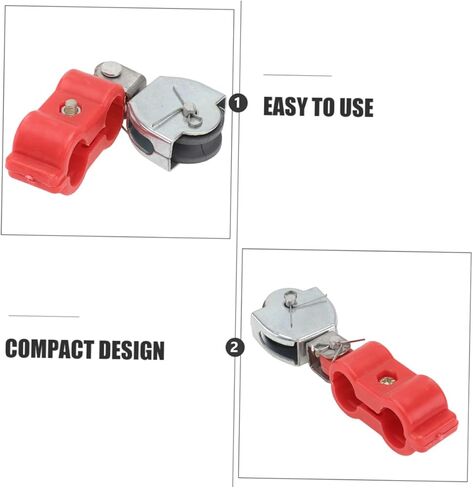 Doitool 4pcs كتلة بكرة دوارة شاقية لرفع بكرات حبل الأسلاك التي تحمل عجلات تصميم مضغوط من أجل التخزين in Saudi Arabia