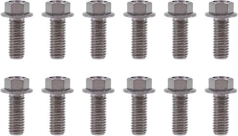 Rison Titanium ذات الحواف Hex Head Bolts M6x1.0x13mm محترقة الأزرق 6al4v الفضاء Ti Bolt Titanium Screw for Motorcycle Car Modification من 12 in Kuwait