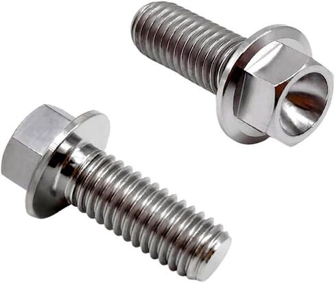 Rison Titanium ذات الحواف Hex Head Bolts M6x1.0x13mm محترقة الأزرق 6al4v الفضاء Ti Bolt Titanium Screw for Motorcycle Car Modification من 12 in Kuwait