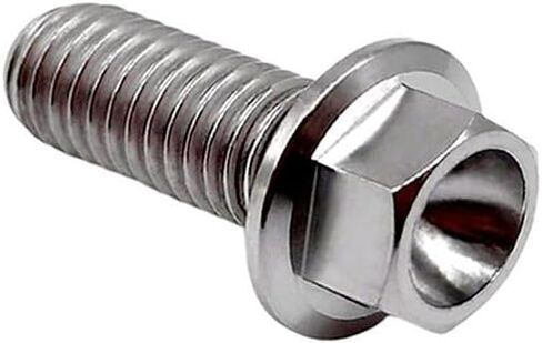 Rison Titanium ذات الحواف Hex Head Bolts M6x1.0x13mm محترقة الأزرق 6al4v الفضاء Ti Bolt Titanium Screw for Motorcycle Car Modification من 12 in Kuwait