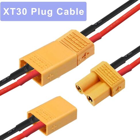 10 pcs xt30 توصيل إلى JST PH2.0 Connector 22awg XT30 ذكر أنثى إلى PH2.0 محول محول الإناث الذكور ، لمستوى سيارة FPV Quadcopter in Saudi Arabia