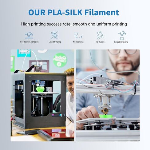 Lotactree Silk PLA Filament 1.75mm ، وردة الوردي PLA خيوط الحرير 1 كجم (2.2 رطل) ، خيوط الطابعة 3D Magenta مع +/- 0.03 ملم دقة in Kuwait
