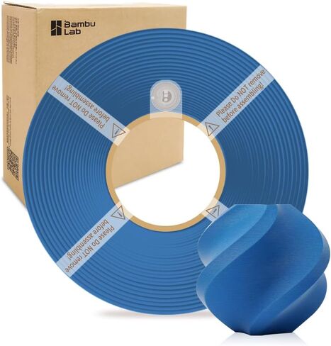 Bamboo Lab 1.75mm pla pla pla matte plinting with with rfid 1 kg +/- 0.03mm eco friend filement filement for bambu lab p1p/p1s/x1c/x1/a1/a1 mini (بدون spool) (Marine Blue 11600) in Kuwait