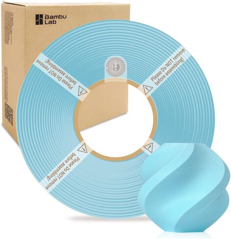 Bamboo Lab 1.75mm pla pla pla matte plinting with with rfid 1 kg +/- 0.03mm eco friend filement filement for bambu lab p1p/p1s/x1c/x1/a1/a1 mini (بدون spool) (Marine Blue 11600) in Kuwait