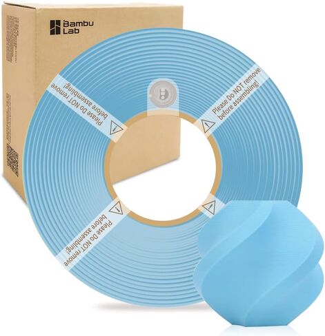 Bamboo Lab 1.75mm pla pla pla matte plinting with with rfid 1 kg +/- 0.03mm eco friend filement filement for bambu lab p1p/p1s/x1c/x1/a1/a1 mini (بدون spool) (Marine Blue 11600) in Kuwait