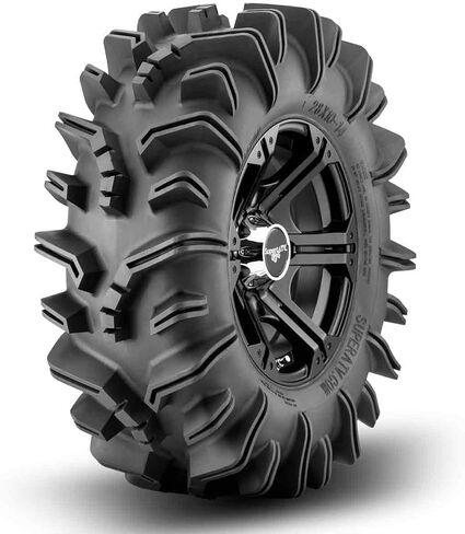 SuperATV Assassinator UTV/ATV Mud Tire for RZR, X3, General, Maverick, Ranger, Rock & All Terrain UTV Mud Tire | 34x8-14 | 3" Tread Depth | 6 Ply Ratings in Saudi Arabia