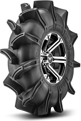 SuperATV Assassinator UTV/ATV Mud Tire for RZR, X3, General, Maverick, Ranger, Rock & All Terrain UTV Mud Tire | 34x8-14 | 3" Tread Depth | 6 Ply Ratings in Saudi Arabia