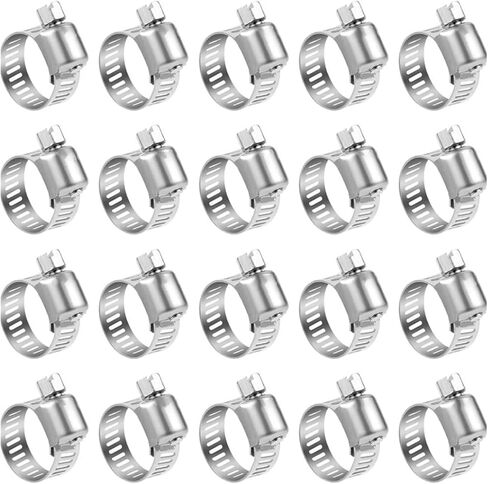 10 Iron Hose Clamps Triple Clamps Adjustable Clamps 8mm Pipe Spring Clamps(6-12mm) in Saudi Arabia