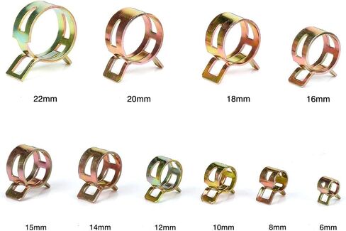 مجموعة تشويش المشابك ، 115 PCS Spring Hose Clamps 6-22mm المشابك الزنبركية خرطوم مشابك الهواء مثبت in Saudi Arabia