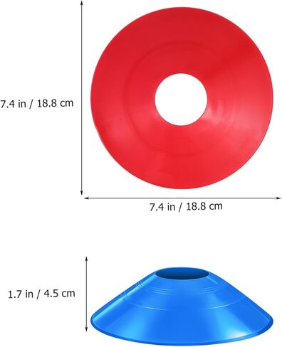 MIPCASE 30 Pack Soccer Conses للتدريب الرياضي ، مخاريط خفة الحركة مع حقيبة حمل لكرة السلة لكرة السلة معدات تدريبات كرة القدم in Saudi Arabia