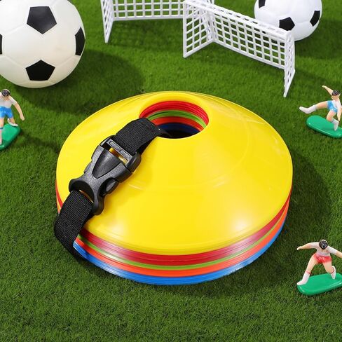 MIPCASE 30 Pack Soccer Conses للتدريب الرياضي ، مخاريط خفة الحركة مع حقيبة حمل لكرة السلة لكرة السلة معدات تدريبات كرة القدم in Saudi Arabia