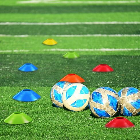 MIPCASE 30 Pack Soccer Conses للتدريب الرياضي ، مخاريط خفة الحركة مع حقيبة حمل لكرة السلة لكرة السلة معدات تدريبات كرة القدم in Saudi Arabia