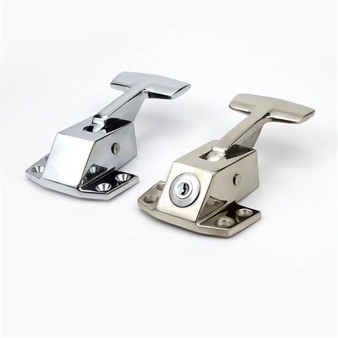 Industrial Freezer Handle Oven Test Oven Oven Door with Lock Cylinder Lock Spring Handle Side Door Handle 1Pcs(Kirsite,with Key) in Saudi Arabia