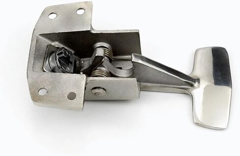 Industrial Freezer Handle Oven Test Oven Oven Door with Lock Cylinder Lock Spring Handle Side Door Handle 1Pcs(Kirsite,with Key) in Saudi Arabia