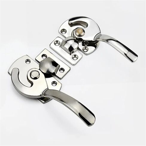 304 Stainless Steel Rotary Forced Close Door Handle Precision Casting Industrial Equipment Engineering Mechanical Seal Door Lock 1Pcs(Stainles Steel Right,Medium Size) in Saudi Arabia