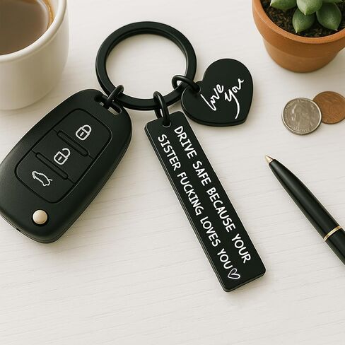 Fire Academy Graduation Gift for Firefighter Fireman – Inspirational Keychain with First In Last Out Badge, Bravery Quote, Thank You Charm & Gift Box – Proud Tribute to His Strength and New Journey in Saudi Arabia