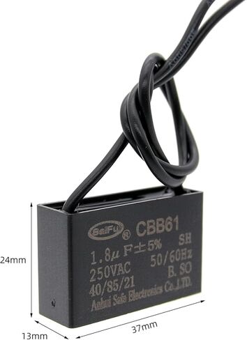 CBB61 4UF 2 -WARE 250V AC CAPACITOR - حزمة من 2-50/60 هرتز - مكثفات أفلام البولي بروبيلين متوافقة مع ترحيل الطاقة الكهربائية المكثف in Kuwait