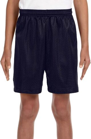 A4 Youth Six Inch Inseam Mesh Short, XL, NAVY in Saudi Arabia