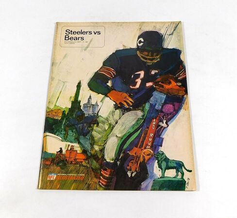 1967 Chicago Bears at Pittsburgh Steelers NFL Football Program 9-17-67 - NFL Programs in Saudi Arabia
