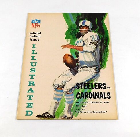 1965 St. Louis Cardinals at Pittsburgh Steelers NFL Football Program 10-17-65 - NFL Programs in Saudi Arabia