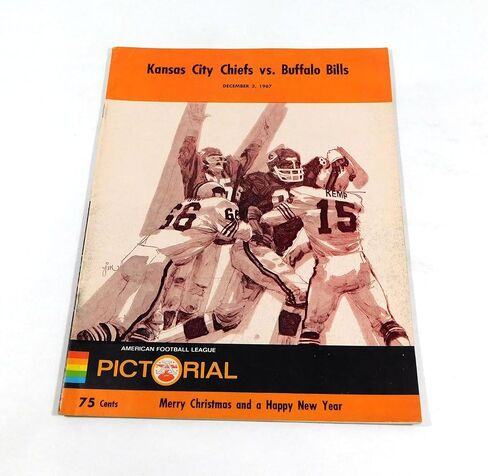 1967 Buffalo Bills at Kansas City Chiefs AFL Football Program 12-3-67 - NFL Programs in Saudi Arabia