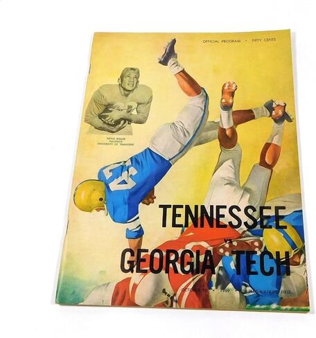 1959 Georgia Tech في برنامج كرة القدم كلية تينيسي 10-10-59-برامج الكلية in Saudi Arabia