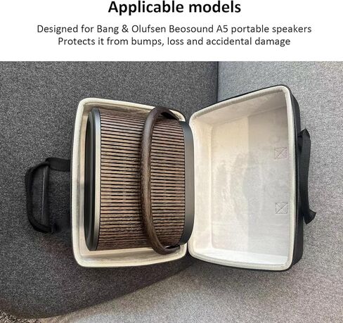 Travel Carrying Case Cover for Olufsen Beosound A5 Speaker, Travel Case with Soft Interior Portable Hard Travel Case Anti-scratch Design Storage Bag Protective for Carrying Outdoor in Saudi Arabia