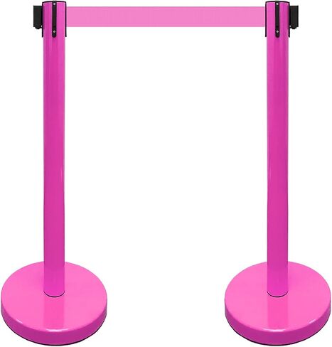VIP Crowd Control Controw Retractable Stanchion Stanchion Leare Manage Manier Set ، 36 "HT ، 78" Belt (2 M. in Kuwait