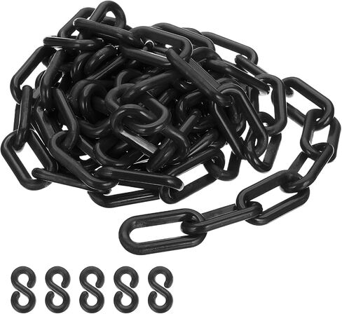 PATIKIL Red/White Plastic Chain, 39 ft 8mm Safety Barrier Chain for Crowd Control, Queue Line, Parking, Fence, Gate, Concert, Construction Site and Decoration in Saudi Arabia