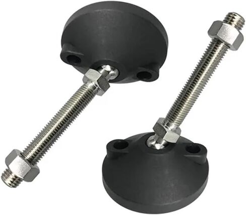 D80xM12x100mm M12x150mm M16x100mm M16x150mm Aluminum Profile Hoof Joint Support Foot Cup Machine Screw Nylon Fixed Foot Cup CNC(D80xM24x150) in Saudi Arabia