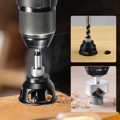 Hole Locator Tool, Aluminum Alloy Working Vertical Hole Punch Locator with Drill Bushing, Burr Trimming Tool, Wrench, Opener for Accurate Drilling in Saudi Arabia