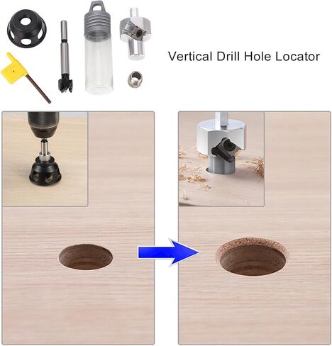 Hole Locator Tool, Aluminum Alloy Working Vertical Hole Punch Locator with Drill Bushing, Burr Trimming Tool, Wrench, Opener for Accurate Drilling in Saudi Arabia