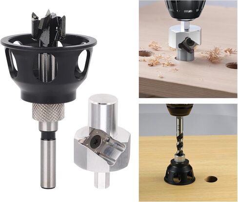 Hole Locator Tool, Aluminum Alloy Working Vertical Hole Punch Locator with Drill Bushing, Burr Trimming Tool, Wrench, Opener for Accurate Drilling in Saudi Arabia