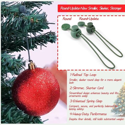 Ornament Hooks – Essential Christmas Tree Decorating Hangers Great Xmas Ornament Hooks for Hanging Christmas Decorations 35 PCS(Green) in Kuwait
