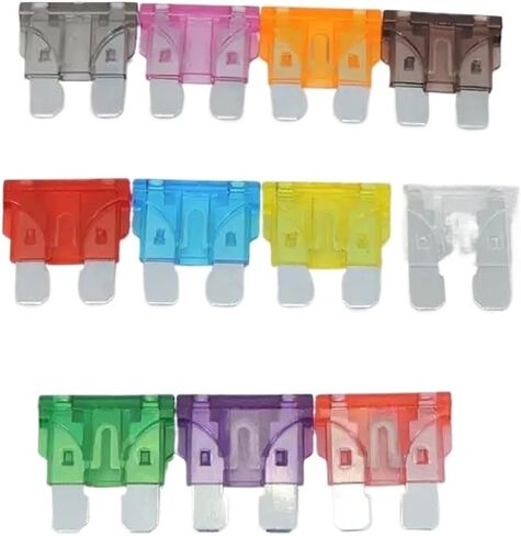 Medium Standard Blade Fuse Insert ZINC Pins 1A 2A 3A 5A 7.5A 10A 15A 20A 30A 40A 50A Refitted for Auto Car Truck M20 10Pcs(20A) in Saudi Arabia