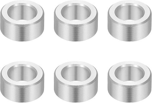 PATIKIL 6PCS Aluminum Spacers, 5/16 x 1/2 Metal Spacers Aluminum 5/16 L Spacer Screw Standoff Round Unthreaded Standoff Bushing for 5/16inch Screw Bolts, Black in Saudi Arabia