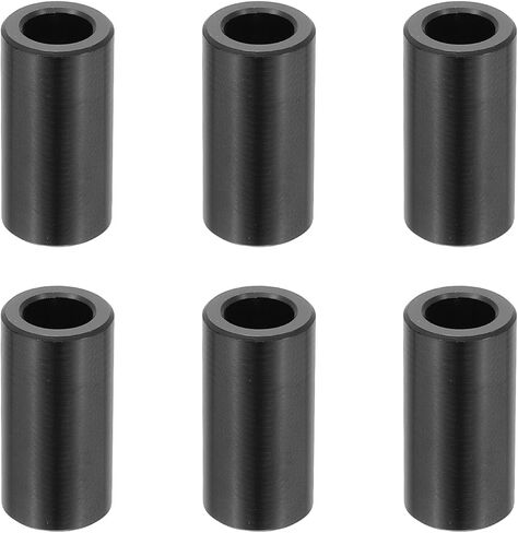 Patikil 6pcs فواصل الألومنيوم ، 5/16 × 1/2 الفواصل المعدنية الألومنيوم 5/16 لتر فاصل المسمار جولة جلبة غير مستقرة من 5/16 بوصة البراغي ، الأسود in Kuwait