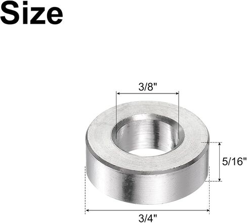 UXCELL 50PCS الفولاذ المقاوم للصدأ الفولاذ المقاوم للصدأ 3/8 "التجويف x 3/4" in Saudi Arabia