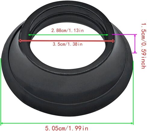 Bike Front Fork Washer for 1-1/8" Stem Aluminum Alloy Bicycle Taper Washer Conical Stem Spacer Replacement for Mountain Bikes in Saudi Arabia