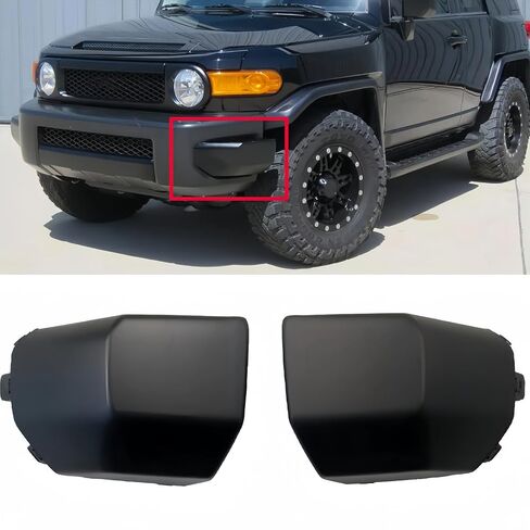Rear Bumper End Pad Matte Black Compatible with Toyota FJ 2007-2014 Rear Corner Bumper End Cap Replace for 52462-35030,52463-35030 Pair LH & RH in Saudi Arabia