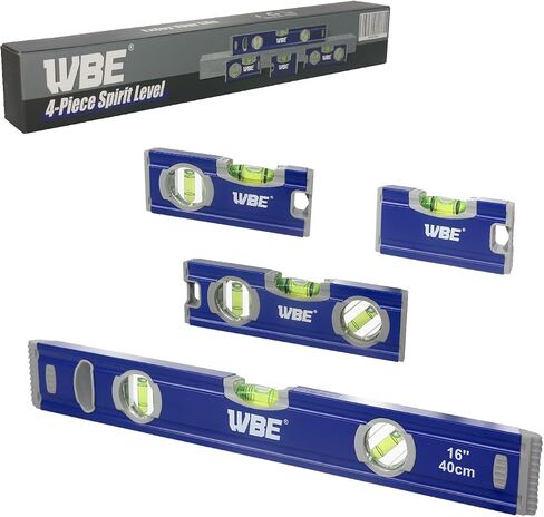 مجموعة من طوربيد WBE ، مجموعة على مستوى الروح المكون من 4 قطع ، طوربيدول مغناطيسي شملت 16 "، 7" ، 5 "، 4" مستوي مع 180 درجة/90 درجة/45 درجة ، فقاعات من سبائك الألومنيوم ، فقاعات قياس ، واضحة ، خضراء. in Saudi Arabia