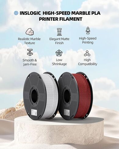 Filament PLA Silk PLA Enslogic 1.75mm 1kg ، 3D طابعة خيوط الحرير PLA ثنائية اللون ، الانتهاء من ناعم حريري ودقة عالية ، بكرة 1 كجم (2.2 رطل) ، يناسب معظم طابعات FDM 3D ، (Pink+Gold) in Saudi Arabia