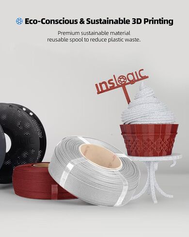 Filament PLA Silk PLA Enslogic 1.75mm 1kg ، 3D طابعة خيوط الحرير PLA ثنائية اللون ، الانتهاء من ناعم حريري ودقة عالية ، بكرة 1 كجم (2.2 رطل) ، يناسب معظم طابعات FDM 3D ، (Pink+Gold) in Saudi Arabia