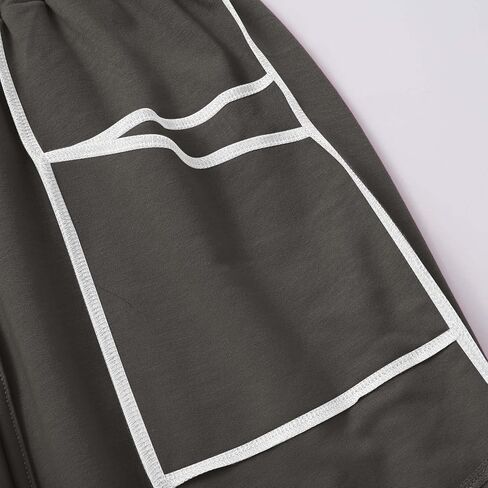 Sweatpant for Women Baggy Elastic Waist Wide Leg Drawstring Harem Pants Striped Athletic Summer Trouser with Pocket in Saudi Arabia
