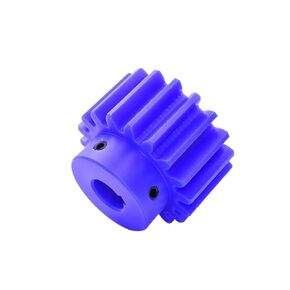 Pinion Hardware for Mechanical Rotation 1pcs Blue Nylon Spur Gear 3 Mold 16 Teeth Plastic Motor Spur Gear with Step Keyway Bore 14/15/16/18/20/22/24/25/28/30mm(14mm Keyway 5mm) in Kuwait