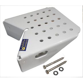 Boat Dock Step, Single-Step Boarding Platform, Aluminum with Powder Coat Finish, Post Mount in Saudi Arabia