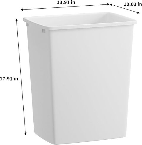 ROOMTEC 35QT Kitchen Trash Can, Lightweight and Sturdy Slim Trash Can, Wastebaskets for Office, Workspace, Kitchen, Bathroom, Easy to Clean, 1 Pack in Saudi Arabia