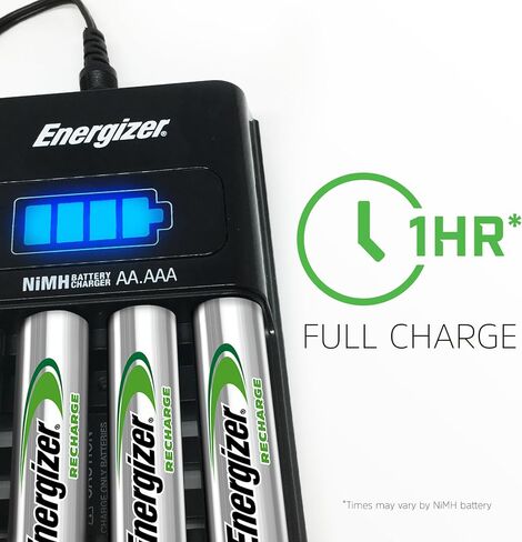 Energizer Rechargeable AA Batteries, Recharge Power Plus Double A Battery Pre-Charged, 8 Count in Kuwait