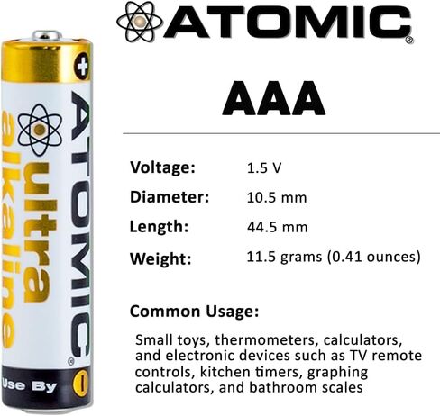 ATOMIC N - LR1 Battery 1.5V Ultra Alkaline E90 RM401 AM5 (2 Batteries) in Kuwait