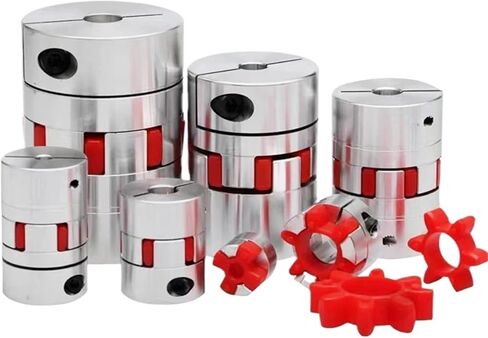 D20L25 Spider Flexible Motor Coupler Aluminium Flexible Jaw Coupling 5x8mm 3mm 4mm 5mm 6mm 6.35mm 7mm 10mm 1Pcs(7x8) in Saudi Arabia